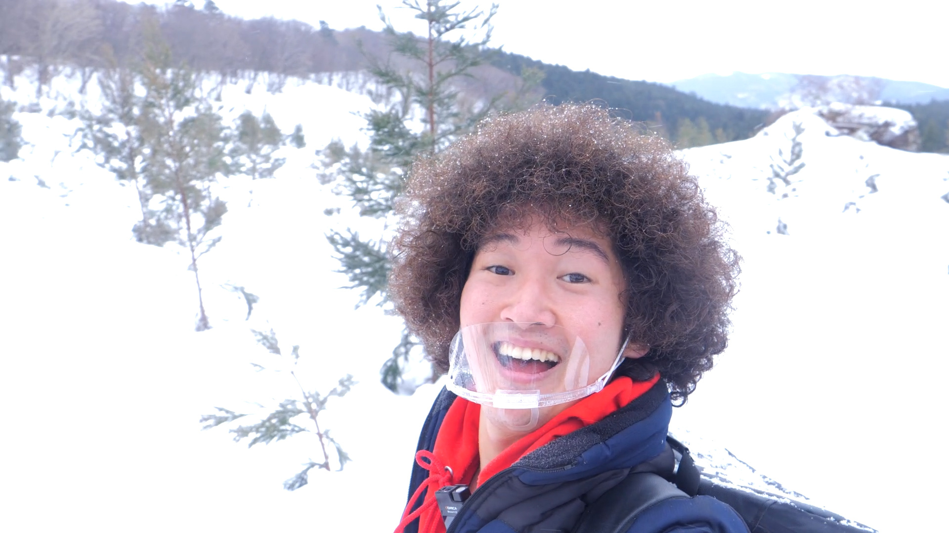 【動画】雪山に登って冒険家になりきるアフロりゅうじ